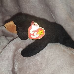 "Blackie" original beanie baby